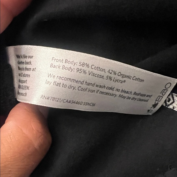 Eileen Fisher organic cotton round split neck tank top size small - Picture 6 of 6